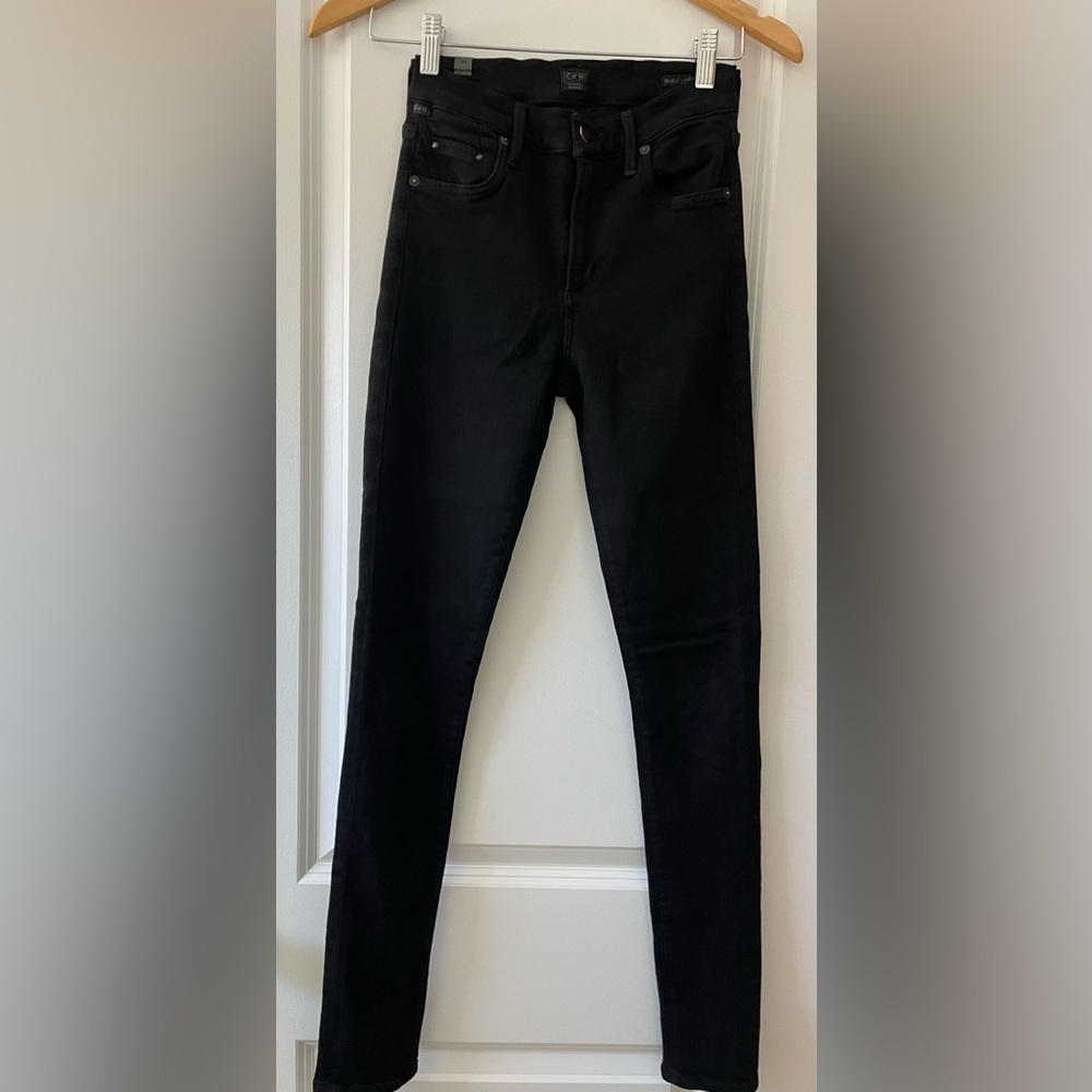 Citizens of Humanity Women's Black Rocket High Rise Skinny Jeans